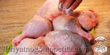 Пиле с гъби на фурна