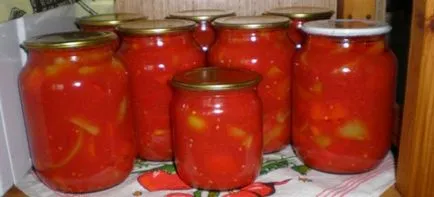 Lecsó paprika és paradicsom - receptek a téli uborka, cukkini, padlizsán