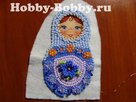 Matryoshka de mărgele, proces de broderie cu pas - diagrame și u - Margele - cursuri de master în brodată