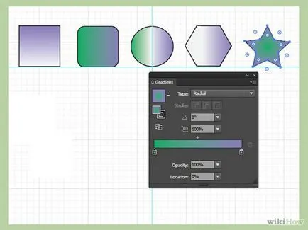 Amint az Illustrator, hogy a gradiens