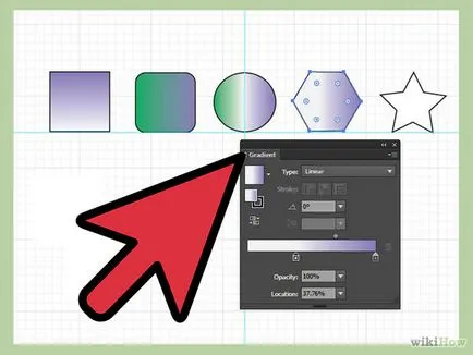 Amint az Illustrator, hogy a gradiens
