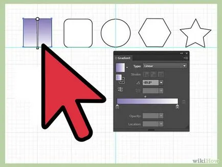 Amint az Illustrator, hogy a gradiens