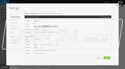 Setarea UNIFI ap ac-serie pe Unifi-controler (versiunea de lansare 01