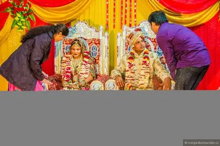 Nemzeti sajátosságok indiai esküvők, visszajelzést turisták Margaritka