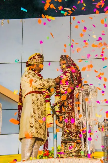 Nemzeti sajátosságok indiai esküvők, visszajelzést turisták Margaritka