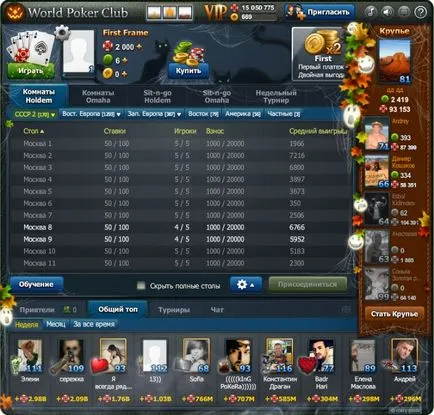 Преглед на света на играта на покер клуб