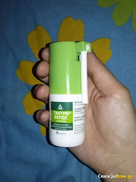 Vélemény a torok spray-Tantum Verde már gyógyítható stomatitis a gyermek