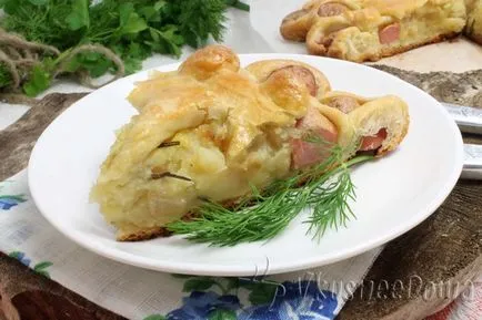 Pie с картофи рецепта с наденица