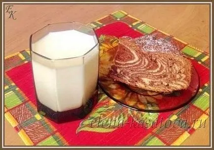 Zebra sütemény recept képpel