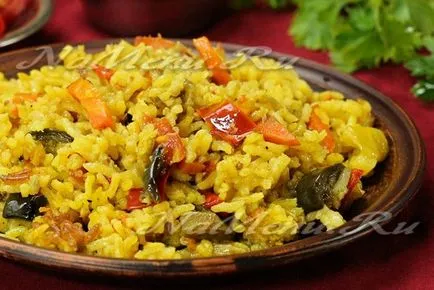 Húsmentes növényi pilau rizs, egy recept egy fotó
