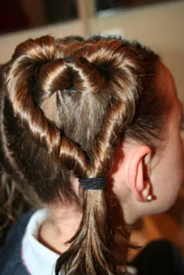 inima hairstyle, o idee bună