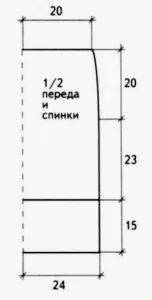 Directă tricotate croșetate fusta, schema de tricotat