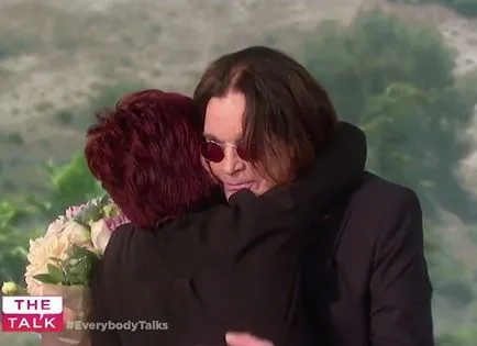 Divorțul anulat Ozzy și Sharon Osbourne a sărutat cu pasiune pe show TV de aer, Buna ziua! Rusia