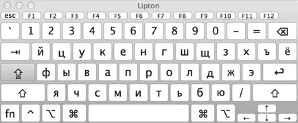 Руската клавиатура под Macintosh - руската клавиатура за Mac - конвенционална и фонетична клавиатура;