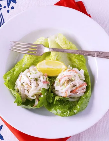 Salata cu bastoane de crab, magie