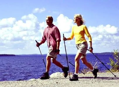 Nordic Walking cu bastoane - cum să meargă și tratament Cură la domiciliu