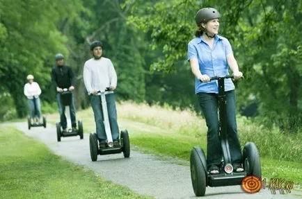 Segway fără direcție numele, modul de a gestiona, spre deosebire de giroskutera