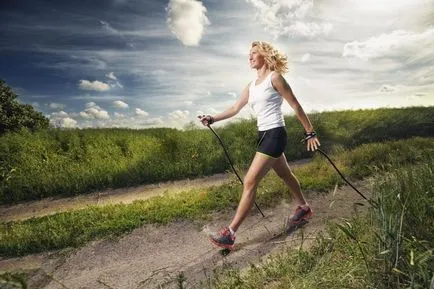 Скандинавско ходене за отслабване как да ходи с пръчки