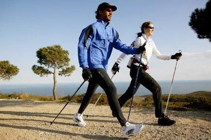 Скандинавско ходене за отслабване как да ходи с пръчки