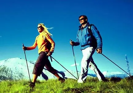 Nordic Walking botokkal - hogyan kell járni és kuratív kezelés otthon