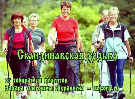 Nordic Walking botokkal - hogyan kell járni és kuratív kezelés otthon