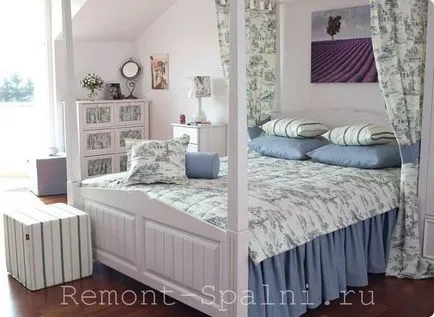 Спалнята е в стила на Прованс от идеята до реализацията 28 снимки на интериори, видео, съвети от дизайнери