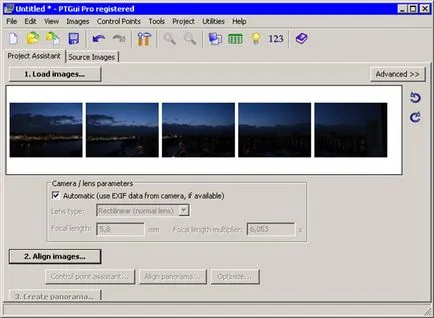 Създаване на панорамни изображения в програмата ptgui про 8