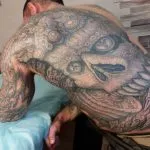 Valoarea tatuaje demon, fotografii, schițe, urkagany 18