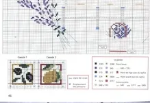 кръст схема бод безплатно кръст лавандула за пакетчета малки