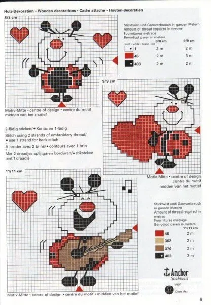 Reakcióvázlat hímzés ladybirds