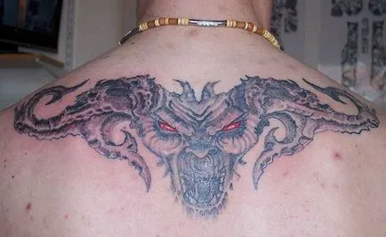 Valoarea tatuaje demon, fotografii, schițe, urkagany 18