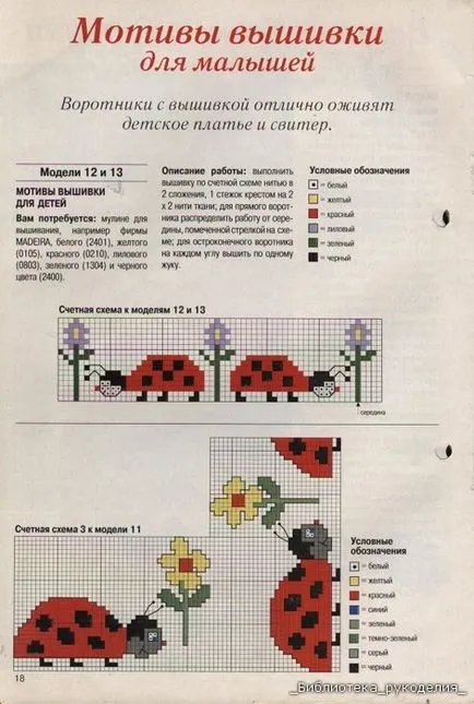 Reakcióvázlat hímzés ladybirds