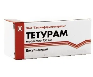 Teturam - tabletta alkoholbetegségben