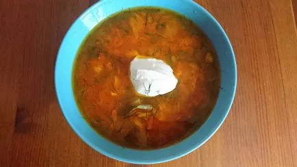 Supa de rosii cu orez și pui cu un pas cu pas fotografii rețetă