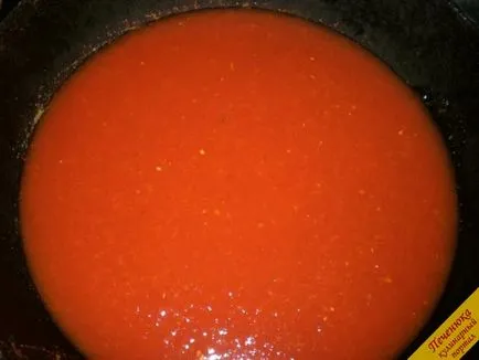 Доматен сос с гъби (стъпка по стъпка рецепта със снимки)