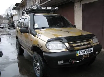 Tuning Niva - câmpuri snorkel și gidropodgotovka, Chevy-Niva și UAZ Patriot