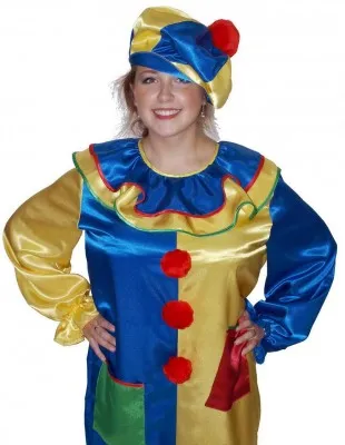 Карнавал клоун костюм за новата година 2015 мода рокля