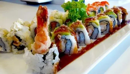 Kalória sushi és hengerek