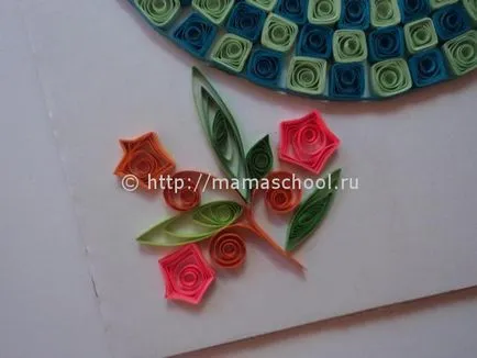 Quilling imagini ale clasei de master pentru noul an 2014