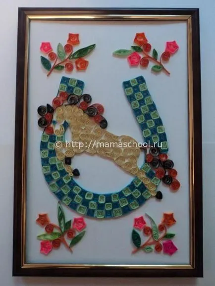 Quilling imagini ale clasei de master pentru noul an 2014