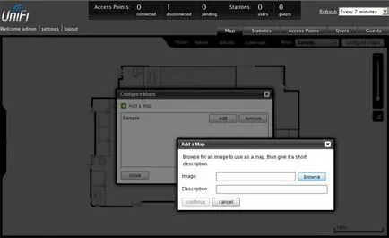 Controler de instalare și configurare Wi-Fi punct UNIFI ap