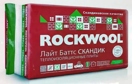 Rockwool изолация, която сама по себе си осигурява и това, което се състои от, изолира рамка къща