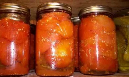 Вкусна домашна заготовка консервирани домати, сладки