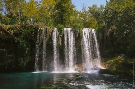 Falls în Antalya Dyuden superior, inferior și Dyuden Kurshunlu