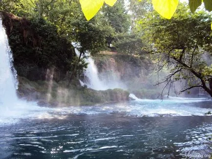 Водопад горната Dyuden в Анталия