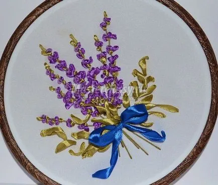 benzi de broderie pictura „un buchet de lavandă“