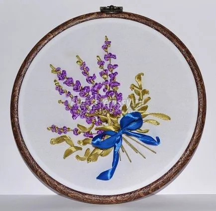 benzi de broderie pictura „un buchet de lavandă“