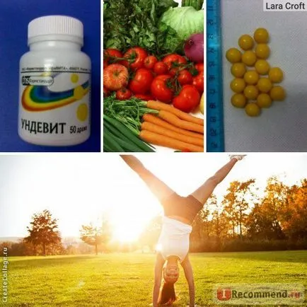 Vitaminok undevit - „szeretnék, hogy teljes mértékben élni akár 96 évig, mint a feltaláló ezen vitaminok majd