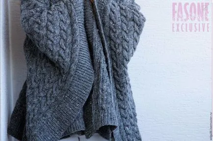 Knit un frumos poncho, confortabil