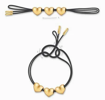 Knotted coliere din piele pandora